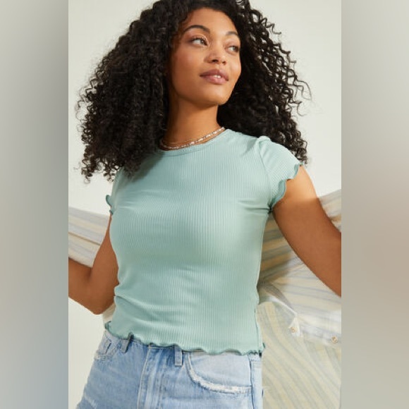 Altar’d State Ribbed T-Shirt - Picture 1 of 4